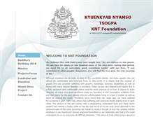 Tablet Screenshot of knt-foundation.org